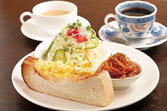 モーニングセット 480円 玄米 or トースト